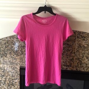 J. Crew Pink Studio T-Shirt